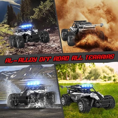BLUEJAY Remote Control Car, 2.4GHz High Speed 33KM/H RC Cars Toys, 1:12 Monster RC Truck Off Road with LED Headlight and Rechargeable Battery Gifts for Adults Boys 8-12 thumbnail 6