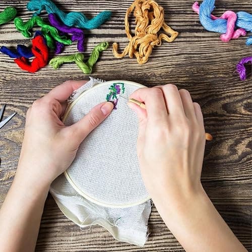 3Pcs Tambour Hooks Kit, Embroidery Crochet Hooks with 9 Needles, Wooden Handle French Tambour Hook Latch Beaded Needle for Embroidery Sequin Beading Knitting DIY Sewing thumbnail 7