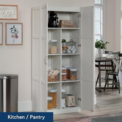 Sauder Select Storage Cabinet/ Pantry cabinets, White finish thumbnail 6