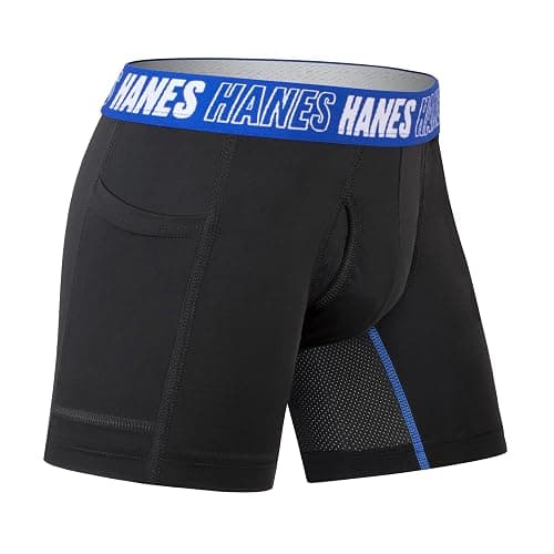 Hanes Boys' Moves Underwear, Anti-chafe Boxer Briefs for Boys, 6-pack thumbnail 3