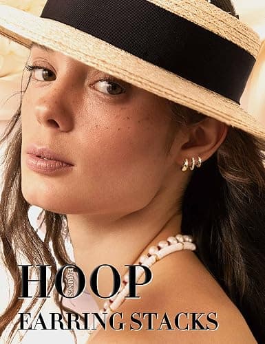 Jstyle Small Gold Hoop Earrings for Women Trendy 14K Gold Plated Huggie Earring Stacks Silver Hypoallergenic Huggie Earrings Set Dainty Chunky Cartilage Earring Sets for Multiple Piercing Jewelry Gift thumbnail 8