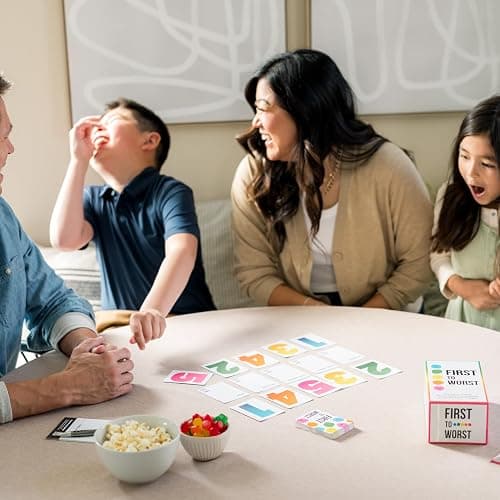 FIRST TO WORST Party Game - The Card Game About How Your Friends and Family Rank Things - White Elephant Gifts, Stocking Stuffers and Board Games Night with Friends with Polarizing Priorities thumbnail 4
