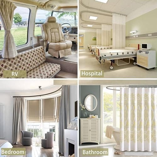 Trimold Premium 6m Ceiling Curtain Track System, Flexible and Durable Design for Effortless Gliding, Ideal for Shower Window RV Room Dividers, Privacy and Home Décor thumbnail 5