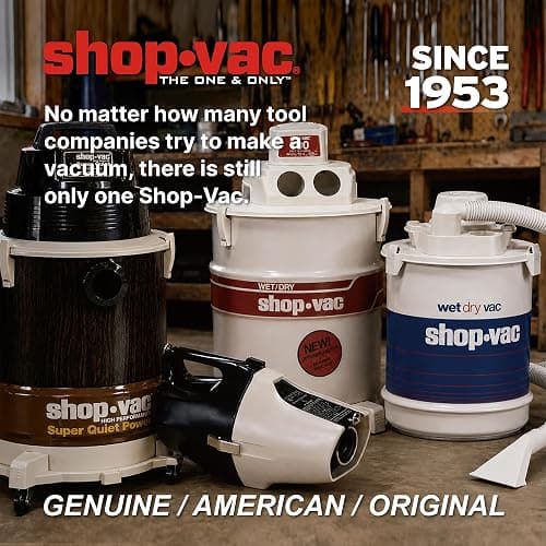 Shop-Vac 5922805 Wet/Dry Vacuum, 8 Gallon, 4.5 Peak HP, 1.25 Inch Diameter x 7 Foot Hose, 6 Foot Cord, Ideal for Jobsite, Garage, Workshop & Home thumbnail 2