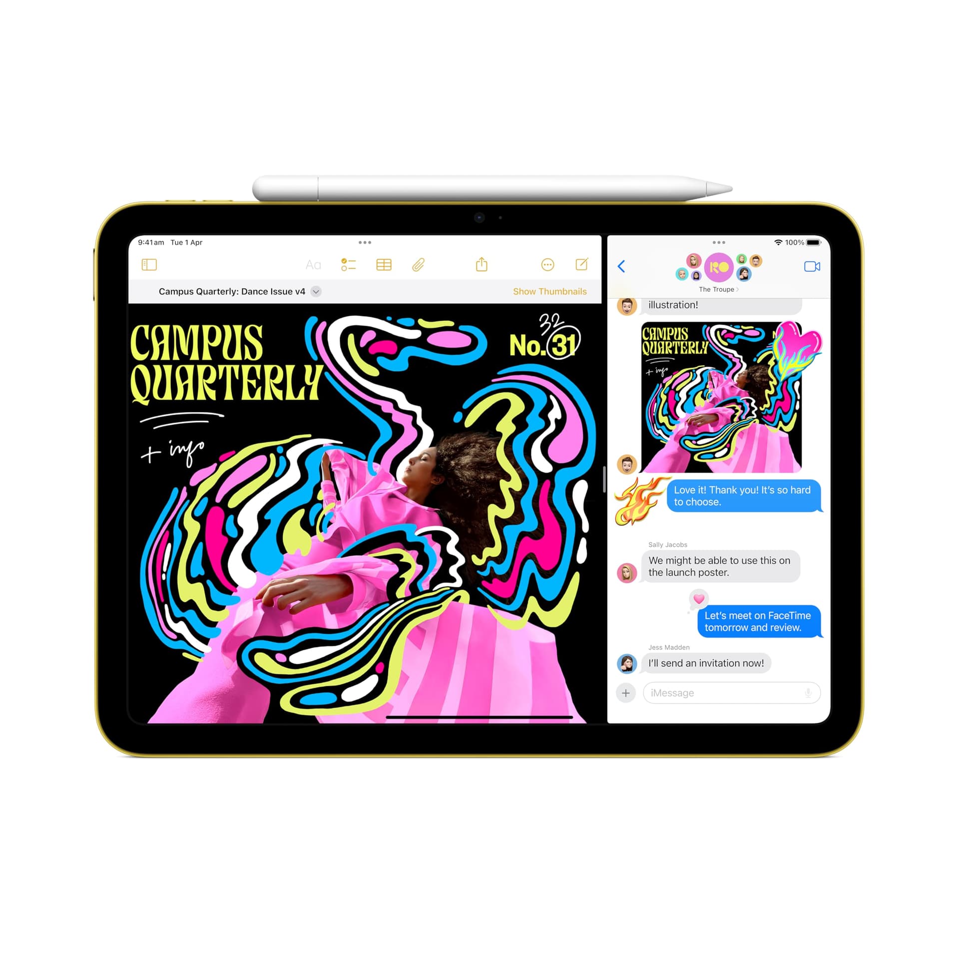 Apple iPad (A16) (Wi-Fi, 128GB) - Silver thumbnail 3