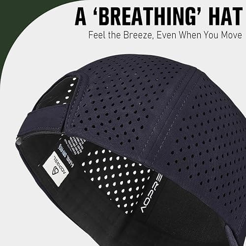 AOPREL Baseball Cap Breathable Mesh Golf Hat Quick Dry Adjustable Baseball Hats for Men and Women Sport Running Workout thumbnail 3