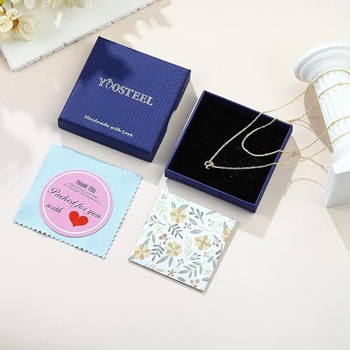 Yoosteel Christmas Gifts for Women Teen Girls - Layered Initial Necklaces for Women Dainty Gold/Silver Letter A-Z Stack Initial Necklace Personalized Birthday Gifts Stocking Stuffers for Teen Girls thumbnail 7