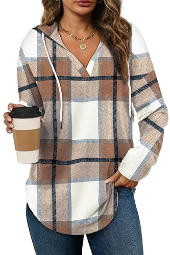 Bofell Womens Fashion Tops Hoodies for Women Pullover Oversized Sweatshirts Long SLeeve Shirts Loose Fit - Image 1