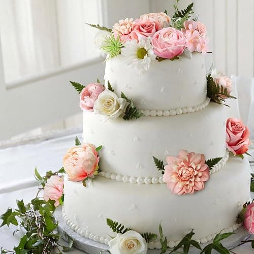 YZXZM Artificial Flowers Combo Box, Fake Silk Foam Flower Mix with Wire Stem, DIY Wedding Bridal Bouquet Shower Party Home Décor (30-40 Pieces) (Pink) thumbnail 5