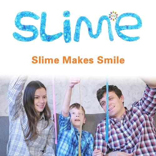 MKAKJWAW 7OZ Blue Clear Slime Jelly Cube Crystal Putty Non-Sticky Premade Stress Relief Toys Holiday Birthday Gifts Party Favor for Girls Boys thumbnail 8