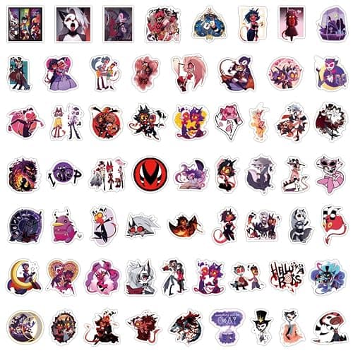 120PCS Helluva Boss Stickers for Kids,Vinyl Waterproof Decal for Water Bottle Laptop Toy Sticker for DIY Decorate Bumper Phone Hard Hat Kids Teens Gifts (Helluva Boss) thumbnail 6