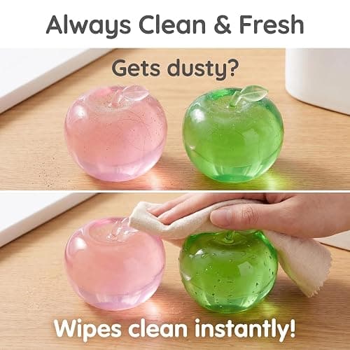 Mtbricey 2 PCS Apple Squishy Fidget Toys Stress Balls Squeezy Squishies Fruit Sensory Stress Relief Toys for Adults Anxiety Relief Desk Toy Realistic Soft Squeeze Fruit Fidget thumbnail 4