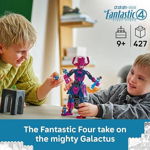 LEGO Marvel Fantastic Four vs. Galactus Construction Figure - Super Hero Building Toy - 4 Minifigures, Including The Thing, Invisible Woman and Human Torch - Gift for Kids, Boys and Girls, 9+ 76316 thumbnail 3