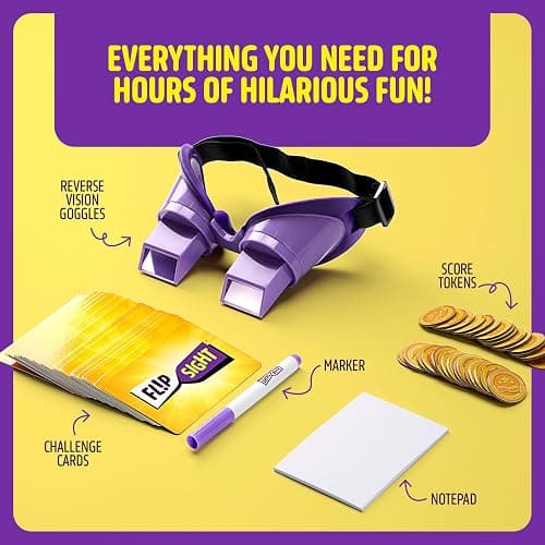 Dan&Darci FlipSight Goggles Challenge Game - Teen Boy Gifts - Party Games - Group Games for Kids, Teens & Adults - Gifts for 10, 11, 12, 13, 14 Year Old - Teenage Boys Girls Birthday Gift - Family Fun thumbnail 3