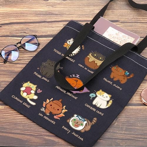 G2TUP Heroes of Olympus Movie Tote Bag Movie Fans Gift Cats Lover Shoulder Bag Magic Novels Merch thumbnail 5
