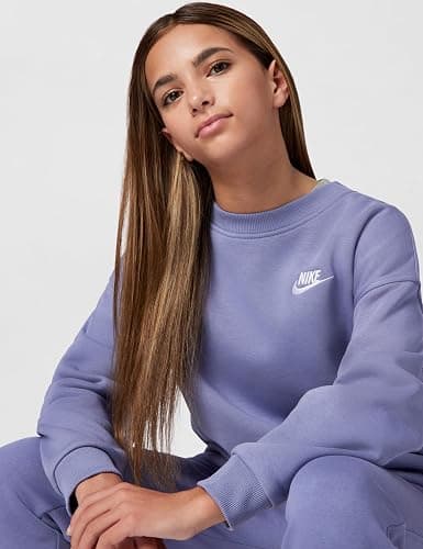 Nike Girls' Sportswear Club Fleece Oversized Sweatshirt thumbnail 4