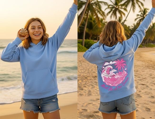 Tstars Volleyball Hoodies Gifts for Teen Girls Women Fans Team Players Love Sweatshirt Hoodie thumbnail 4