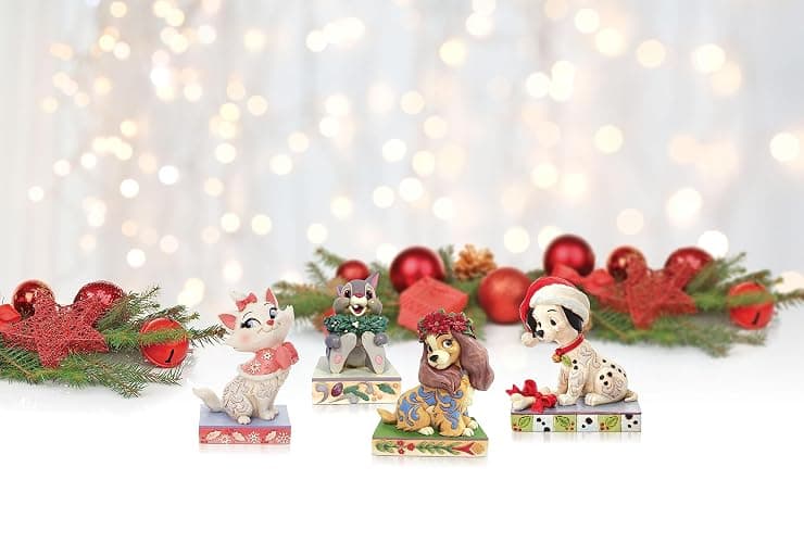Enesco Jim Shore Disney Traditions 101 Dalmatians Lucky Christmas Santa Hat Figurine, 4 Inch, Multicolor thumbnail 2