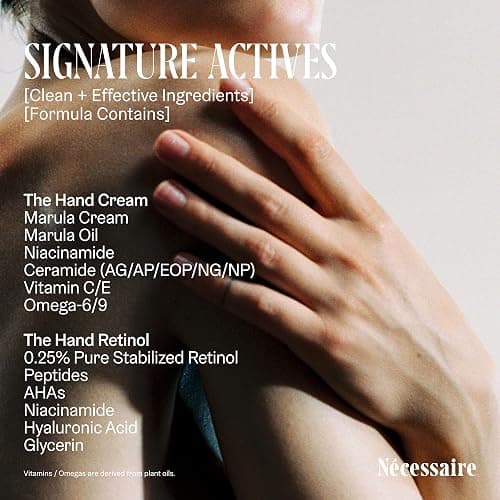 Nécessaire The Hand Duo – The Hand Cream + The Hand Retinol Treatment Holiday Gift Set for Dry Hands – Daily Moisture + Nighttime Repair with Ceramides, Peptides & Retinol – 2 x 2.5 oz thumbnail 6