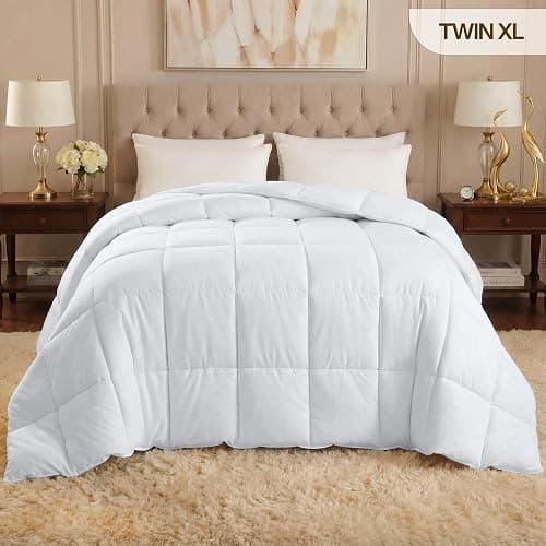 Utopia Bedding Comforter Duvet Insert, Quilted Comforter with Corner Tabs, Box Stitched Down Alternative Comforters Twin XL Size (White) thumbnail 2