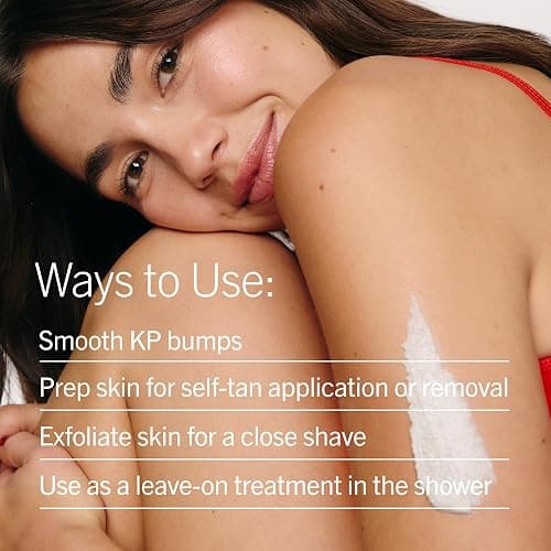 First Aid Beauty KP Bump Eraser Body Scrub with 10% AHA - Dermatologist-Tested Keratosis Pilaris Exfoliator - Support for Rough Bumps, Uneven Skin Texture & Strawberry Skin - Sensitive Skin thumbnail 7
