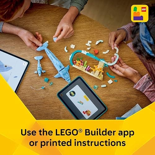 LEGO Creator 3 in 1 Sea Animals: Beautiful Dolphins Building Toy for Girls, Boys, & Kids, Ages 8+ - Build a Dolphin, Seahorse, or Crab Animal Figure - Gift Idea for Birthdays - 31385 thumbnail 6