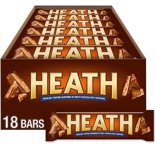 HEATH Chocolatey English Toffee Candy Bars, 1.4 oz (18 Count) - Image 1