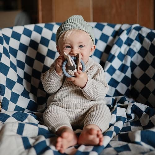mushie Silicone Space Teething Ring Toy thumbnail 6