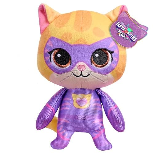 Disney Jr. SuperKitties Small 8-inch Plush Sparks Stuffed Animal, Su-Purr Wild Outfit, Kitten, Toy for Fans, Girls, Kids, Holiday Stocking Stuffers, Gifts, Presents, Ages 2 and Up by Just Play - Image 1