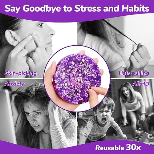 Reusable Picky Fidget Pad, Skin Picking Fidget Toys, Remeltable Picking Pad, Sensory Pick Pad, Valentine Gift for Adults with Anxiety, ADHD, Trichotillomania or Dermatillomania thumbnail 3