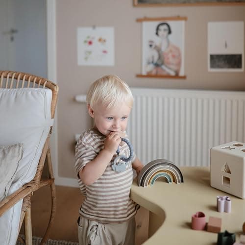 mushie Silicone Space Teething Ring Toy thumbnail 2