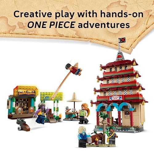 LEGO ONE PIECE Battle at Arlong Park Building Blocks - Pretend Play Building Toy for Boys & Girls, Ages 9+ - 5 Straw Hat Pirates Toy Figures & Playset for Anime Fans - Gift Idea for Birthdays - 75638 thumbnail 4