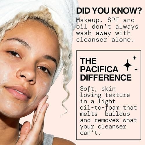 Pacifica Melt For You Facial Cleansing Oil – Hydrating Daily Face Wash & Makeup Remover Oil Cleanser for All Skin Types, Gentle Non-Comedogenic, Vegan, Clean Beauty, Dermatologist Tested 8 fl oz thumbnail 7