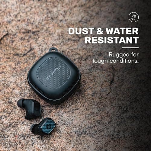 Raycon Impact Earbuds Military-Grade Impact Resistant, IP67 Bluetooth Earbuds with Stereo Sound, 90 Hours of Battery Life, Active Noise Cancellation (Black) thumbnail 7
