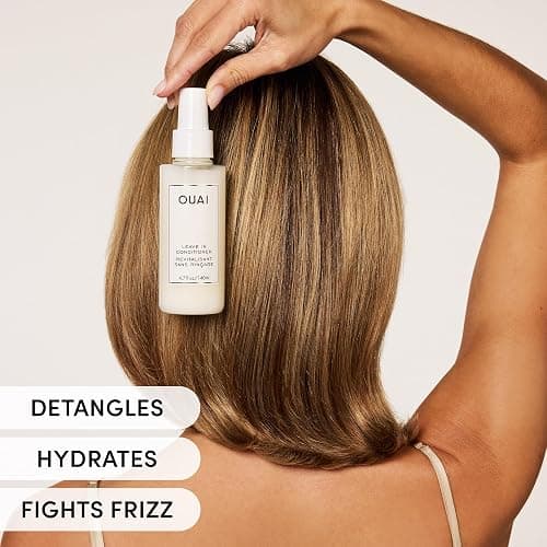 OUAI Leave In Conditioner & Heat Protectant for Hair - Prep Hair for Styling or Use as Detangling Spray to Fight Frizz & Flyaways - No Parabens, Sulfates or Phthalates (1.5 oz) thumbnail 4