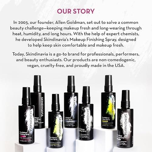 Skindinavia The Makeup Finishing Spray, Bridal Makeup Setting Spray, All-Day Wear, Long-Lasting Up to 16+ Hours, Heat-Resistant & Waterproof, Wedding Day, Bridal Shower Gift, 8.0 Oz thumbnail 6