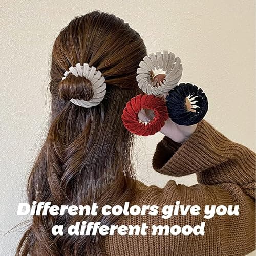Sizobi Bird Nest Magic Hair Clip, Hair Accessories for Women,Hair Ties Bun Maker Scrunchies for Thick Thin Hair,Hair Clips for Women,Ponytail Holders thumbnail 4