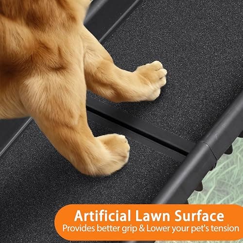 JupiterForce Folding Dog Ramp for Car, Non-Slip Pet Ramp with High Traction Surface, Portable & Lightweight Dog Ramps for SUV, Truck & Bed, Supports Large & Small Dogs thumbnail 4