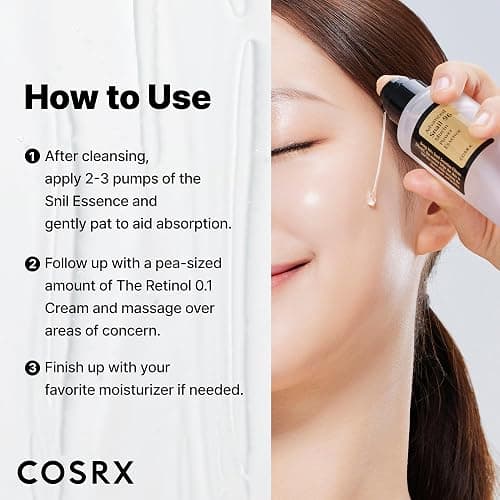 COSRX Snail 96% Mucin Power Essence 2ea & Retinol 0.1% Cream Mini Sample 1ea, Glass Skin Starter Set, Amazon Exclusive, Daily Hydrating & Firming Korean Skin Care Kit, Gift Set thumbnail 6