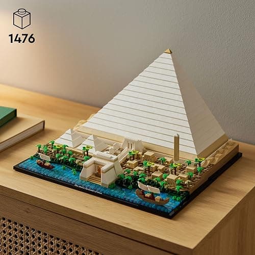 LEGO Architecture Great Pyramid of Giza Set 21058, Home Décor Model Building Kit, Creative DIY Activity, Famous Landmarks Collection thumbnail 2
