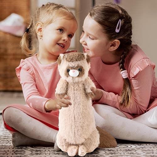 ZJoey 20.5 Inch Ferret Plush Stuffed Animal Long Cute Ferrets Pillow Soft Doll Stuffed Cute Toys Animals Lover Gift Kid Birthday Holiday Party Favor(Brown Ferret) thumbnail 7