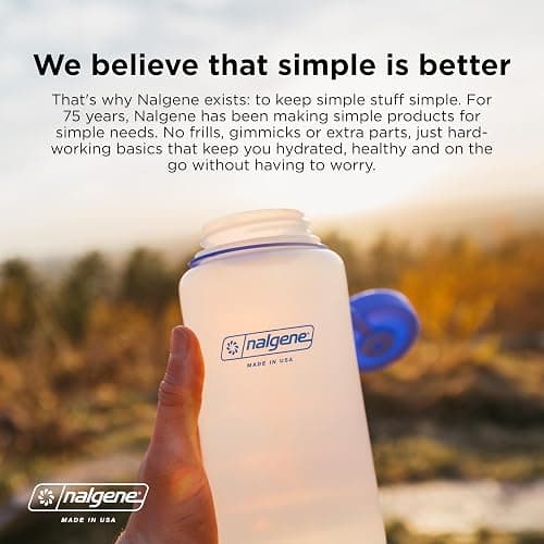 Nalgene Sustain Tritan BPA-Free Water Bottle Made with Material Derived from 50% Plastic Waste (Using ISCC Certified Mass Balance), 16 OZ, Narrow Mouth, Mocha thumbnail 4