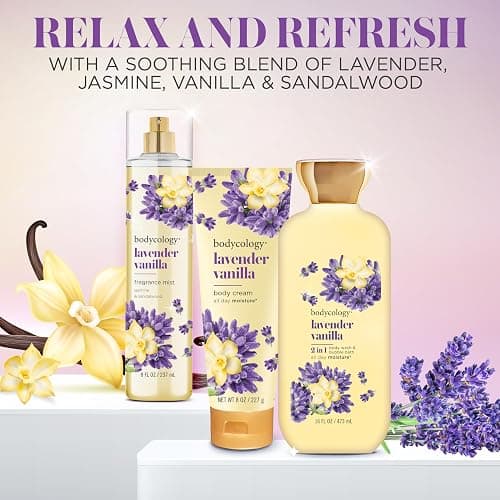 Bodycology Long-Lasting Fragrance Body Mist, Lavender Vanilla, 8 fl oz thumbnail 6