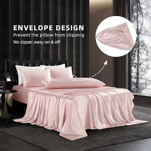 Pink silk sheets  thumbnail 2
