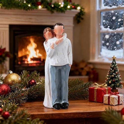 BUTILIVEEN Dad and Adult Daughter Figurines, Gifts for Dad from Daughter for Father’s Day, Christmas and Wedding, Father of The Bride Gifts, 8inch, Resin thumbnail 2