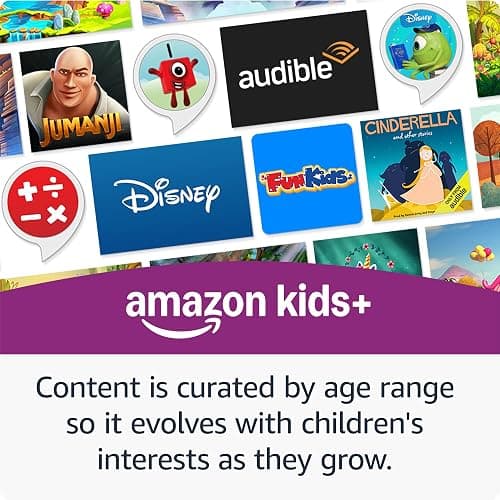 Echo Dot Kids (newest gen) | Wi-Fi and Bluetooth smart speaker with Alexa | With 1 year of Amazon Kids+ content | Stardust thumbnail 4