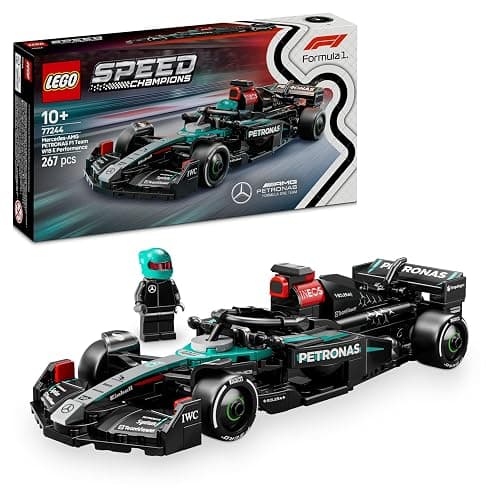 LEGO Speed Champions Mercedes-AMG F1 W15 Rennauto - Spielzeug mit Formel 1 Minifigur - Modell Auto zum Sammeln und Bauen - Geschenk für Jungen & Mädchen ab 10 Jahren oder Erwachsene Fans 77244 - Image 1