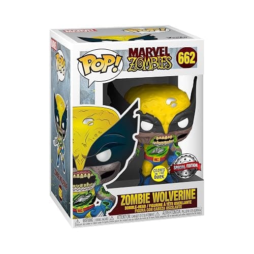 Marvel Zombies Wolverine Glow-in-the Dark Pop! Vinyl - EE Exclusive - Image 1