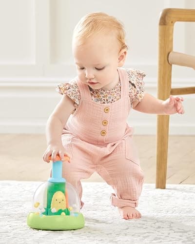 Skip Hop Press & Spin Baby Toy, Farmstand What's Poppin Corn Spinner thumbnail 3
