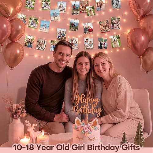 Teen Girl Gifts Trendy Stuff: Aesthetic 40Ft 120LED Hanging Picture Fairy Lights with 50 Clips - 8 Modes & Timer, Waterproof - Trendy Teenager Girl Gift for Birthday Christmas, Dorm Bedroom Wall Decor thumbnail 7